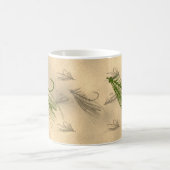 Vintage Art Fishing Kaffeetasse (Mittel)