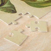 Vintage Art-gelbes und orange Puzzle (Seite)