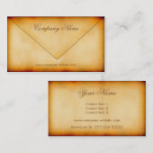 Vintage Art-Geschäfts-Karte Visitenkarte (Vorne/Hinten)