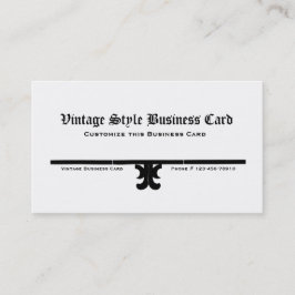 Vintage Art-Geschäfts-Karte Visitenkarte