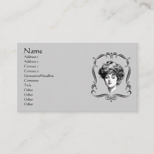 Vintage Art Gibson Girl Visitenkarte
