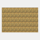 Vintage Art Girl mit Puppe    Geschenkpapier Set (Vorderseite 3)