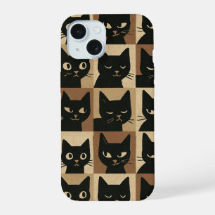 Vintage Art Gitarre Katzenliebhaber Case-Mate iPho iPhone 15 Hülle