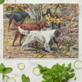 Vintage Art Hund Liebhaber Handtuch (Gefaltet)