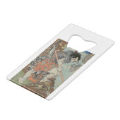 VINTAGE ART JAPANESE - replica Geldbeutel Flaschenöffner (Vorderseite Schrägansicht)