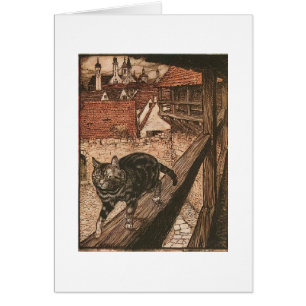 Vintage Art - Katze auf Abenteuer