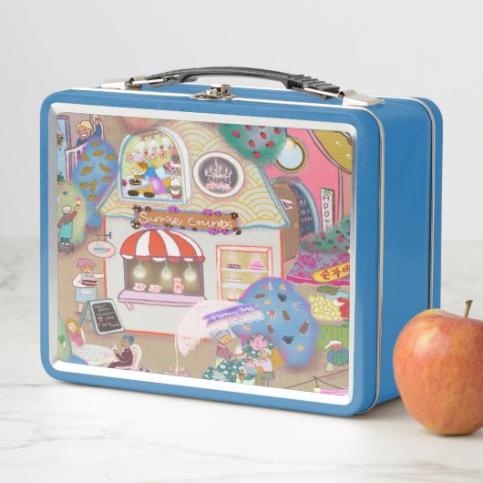 Vintage Art Lunch Box Blue (Beispiel)