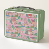 Vintage Art Lunch Box Green (Vorderseite)