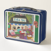 Vintage Art Lunch Box Navy (Vorderseite)