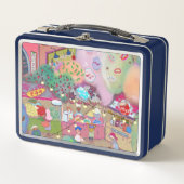 Vintage Art Lunch Box Navy (Vorderseite)