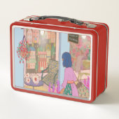 Vintage Art Lunch Box Red (Rückseite)