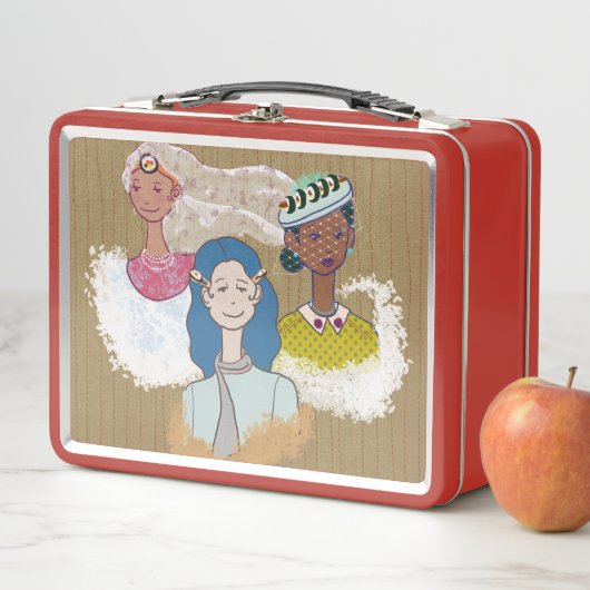 Vintage Art Lunch Box Red (Beispiel)