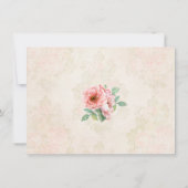 Vintage Art-Mädchen-Taufe danken Ihnen zu Dankeskarte (Rückseite)