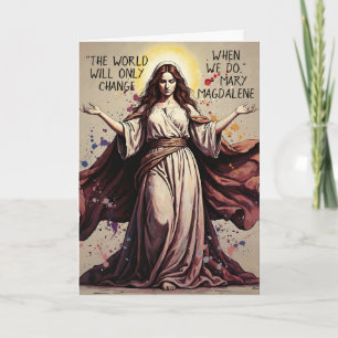 Vintage Art Maria Magdalena Zitat Karte