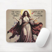 Vintage Art Maria Magdalena Zitat  Mousepad (Mit Mouse)