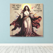 Vintage Art Mary Magdalene Quote Leinwanddruck (Insitu (Holzboden))