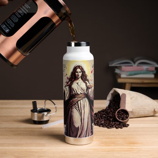 Vintage Art Mary Magdalene Quote Trinkflasche (Kaffee)