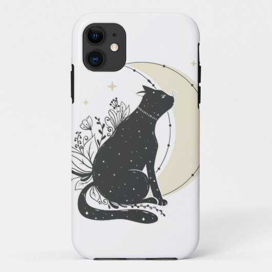 Vintage Art Mondkatze Case-Mate iPhone Hülle (Rückseite)