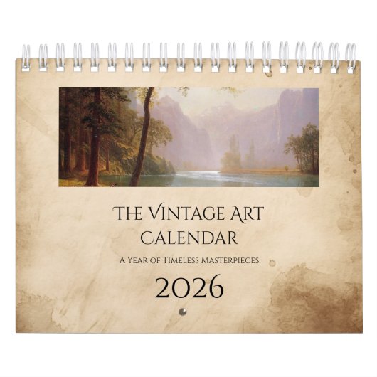 Vintage Art Nature Calendar Kalender (Titelbild)