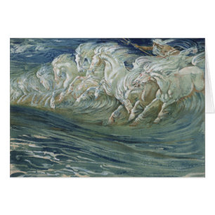 Vintage Art - Neptuns Pferde,