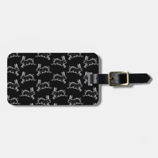 Vintage Art-niedliche Gepäckanhänger (Vorderseite horizontal)