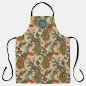 Vintage Art Nouveau 1890 The Peacock Pattern Schürze (Vorderseite)