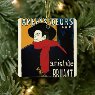 Vintage Art Nouveau Ambassadeurs, Toulouse Lautrec Keramikornament