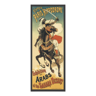 Vintage Art Nouveau, Araber der Sahara-Wüste Fotodruck