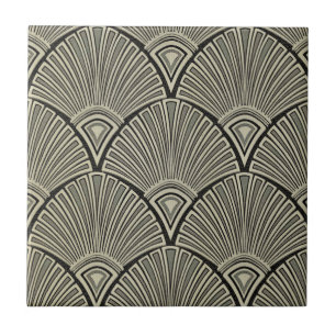 vintage,art nouveau,beige,grau,art deco, französis fliese