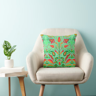 Vintage: Art Nouveau Blumengarten Kissen