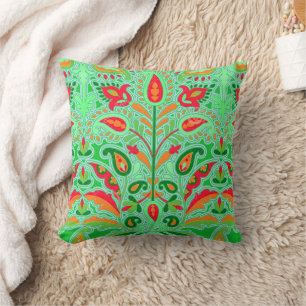 Vintage: Art Nouveau Blumengarten Kissen