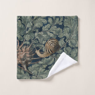 Vintage Art Nouveau Botanische Schnecke Antik Badhandtuch Set