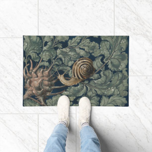 Vintage Art Nouveau Botanische Schnecke Antik Fußmatte
