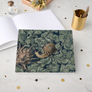 Vintage Art Nouveau Botanische Schnecke Antik Gästebuch
