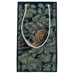 Vintage Art Nouveau Botanische Schnecke Antik Kleine Geschenktüte