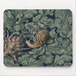 Vintage Art Nouveau Botanische Schnecke Antik Mousepad