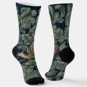Vintage Art Nouveau Botanische Schnecke Antik Socken