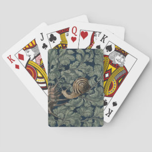 Vintage Art Nouveau Botanische Schnecke Antik Spielkarten