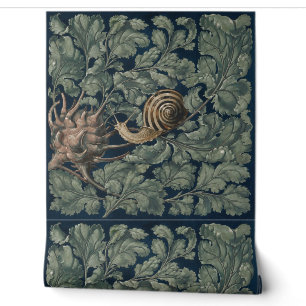 Vintage Art Nouveau Botanische Schnecke Antik Tapete