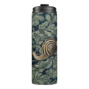 Vintage Art Nouveau Botanische Schnecke Antik Thermosbecher