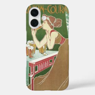 Vintage Art Nouveau Brasserie Fraikin-Courard Bier iPhone 16 Hülle
