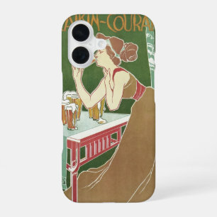Vintage-Art-Nouveau-Brauerei Fraikin-Courard Bier iPhone 16 Hülle