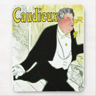 Vintage Art Nouveau, Caudieux von Toulouse Lautrec Mousepad