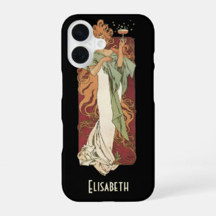 Vintage Art Nouveau, Champagner von Alphonse Mucha iPhone 16 Hülle