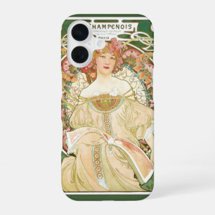 Vintage Art Nouveau, Champenois von Alphonse Mucha iPhone 16 Hülle