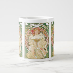 Vintage Art Nouveau, Champenois von Alphonse Mucha Jumbo-Tasse