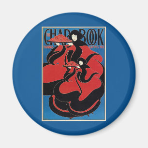 Vintage Art Nouveau Chap Book Erntedankfest Magnet