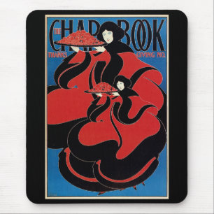 Vintage Art Nouveau Chap Book Erntedankfest Mousepad