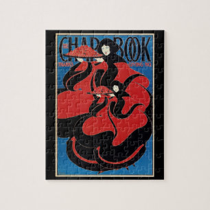 Vintage Art Nouveau Chap Book Erntedankfest Puzzle
