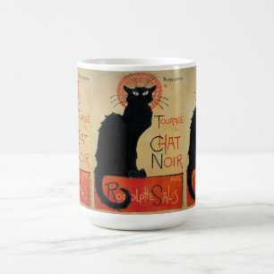Vintage Art Nouveau Chat Noir Kaffeetasse